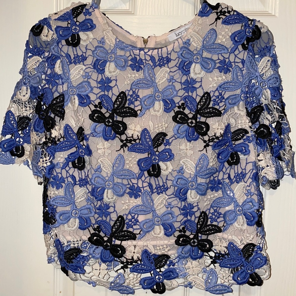Lucy Paris Blue Portia Top